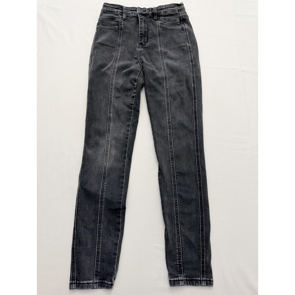 Flying‎ Monkey Ultra High Rise Skinny Jeans Womens 27 Charcoal Wash 27x28 Denim
